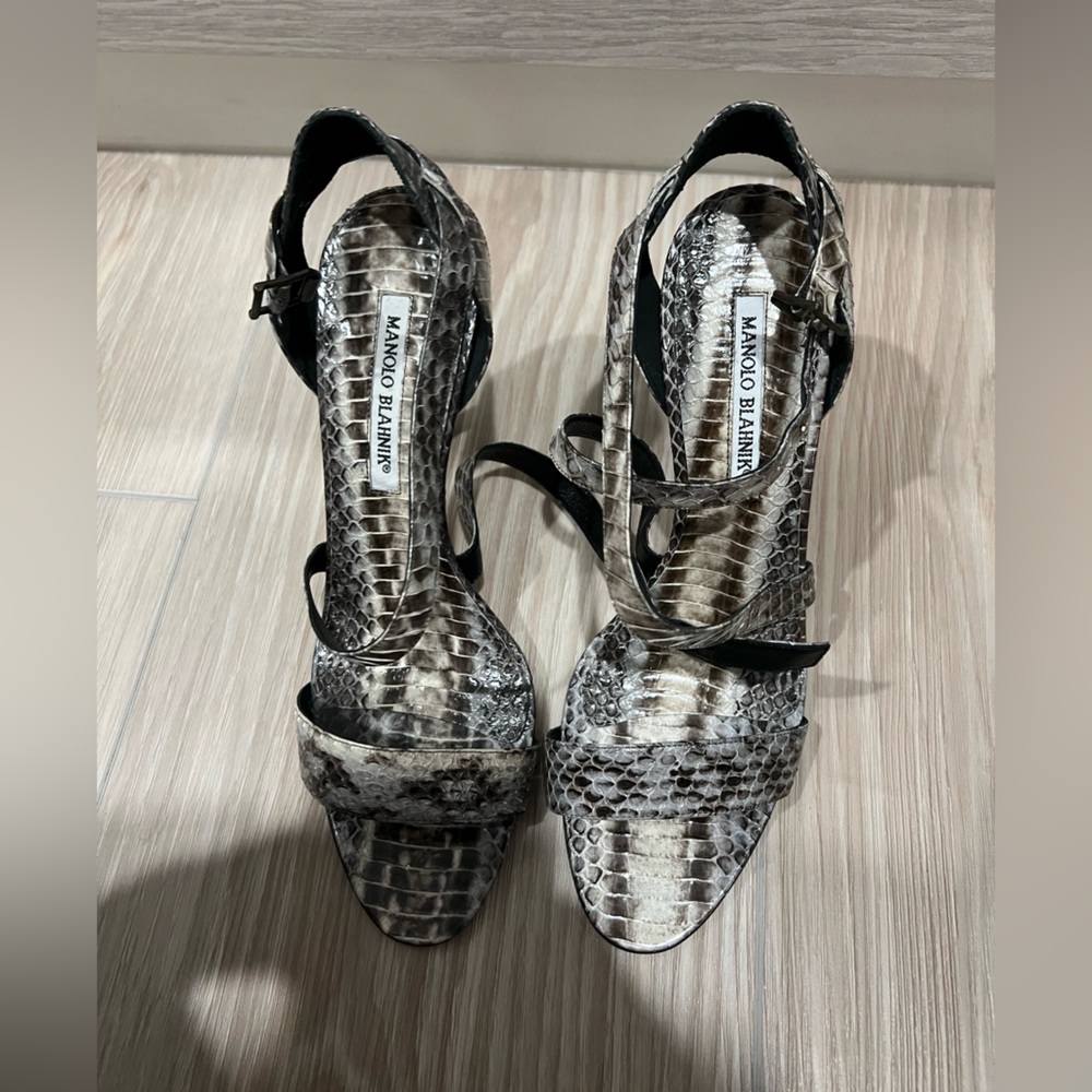 Snakeskin manolo blahniks. Never worn